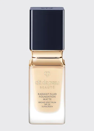 Clé De Peau Beauté 1.1 Oz. Radiant Fluid Foundation Matte Broad Spectrum Spf 20 Sunscreen In Bf10 Light Buff