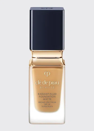 Clé De Peau Beauté 1.1 Oz. Radiant Fluid Foundation Matte Broad Spectrum Spf 20 Sunscreen In Bf60 Deep Tan Buf