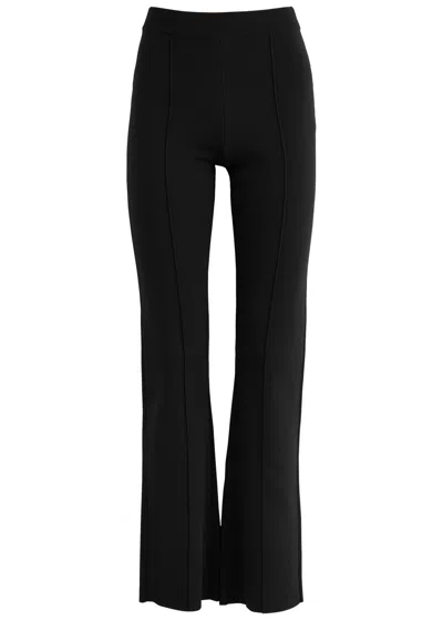 Clea Alistair Straight-leg Knitted Trousers In Black
