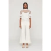 CLEA CLEA AMAANI LACE EMBROIDERED TOP SIZE: M, COL: WHITE
