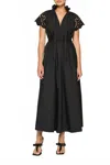 Clea Amaretti Reversible Maxi Dress In Black In Black
