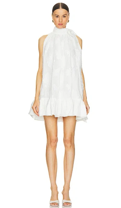 Clea Atticus Mini Dress In Cloud Jacquard