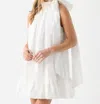 Clea Atticus Mini Dress In Cloud Jacquard In Multi