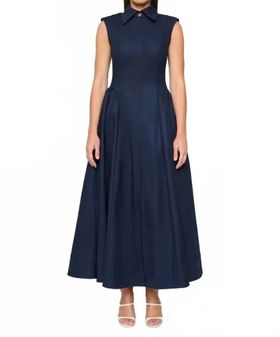 Clea Chavela Maxi Dress In Navy In Blue