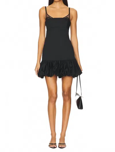 Clea Daisy Mini Dress In Black