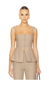 Clea Delfina Top In Tan