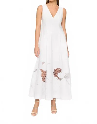 Clea Elanora Maxi Dress In White