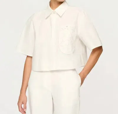 Clea Flavio Boxy Shirt In Off White