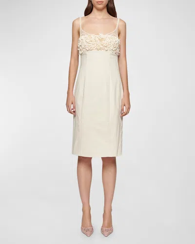Clea Lena Pencil Dress In White