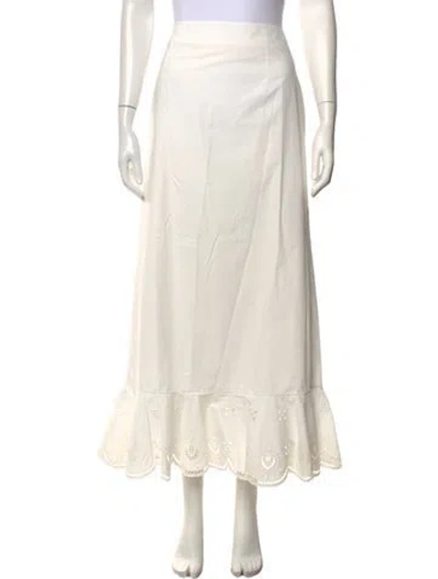 Pre-owned Clea Linen Long Skirt W/ Tags In Neutrals