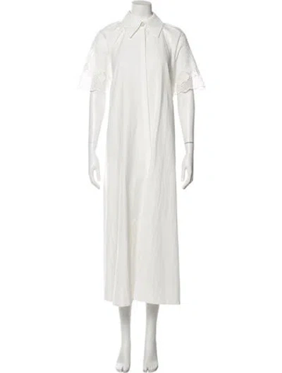 Pre-owned Clea Long Dress In White
