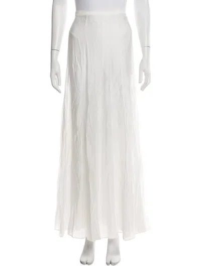 Pre-owned Clea Long Skirt In Neutrals/white