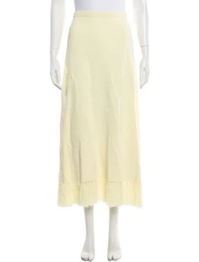 Pre-owned Clea Long Skirt In Yellow