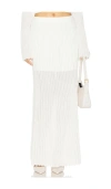 Clea Manning Knit Skirt In Ivory