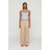 CLEA CLEA MAXWELL SIDE FRINGE DETAIL TROUSERS SIZE: M, COL: OAT