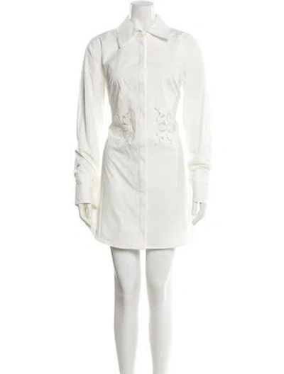 Pre-owned Clea Mini Dress In White