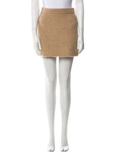 Pre-owned Clea Mini Skirt In Neutral