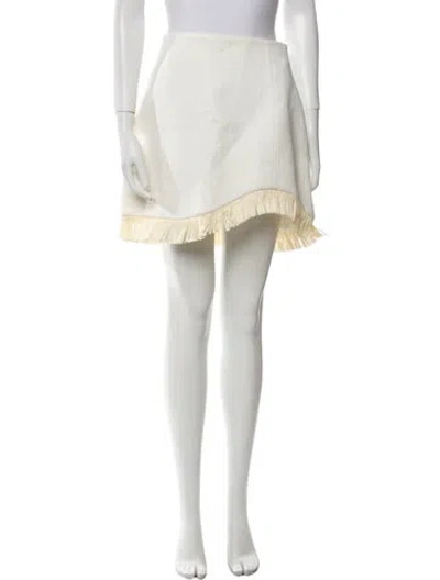 Pre-owned Clea Mini Skirt In White