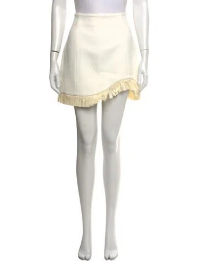 Pre-owned Clea Mini Skirt In White