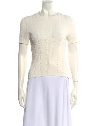 Pre-owned Clea Mock Neck Sweater W/ Tags In Neutral
