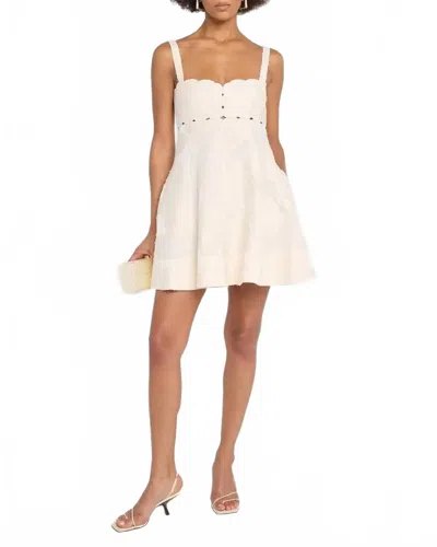 Clea Odette Mini Dress In Butter Jacquard In Multi