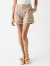 Clea Oliver Short In Oat In Beige