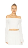 Clea Oria Knit Top In Ivory