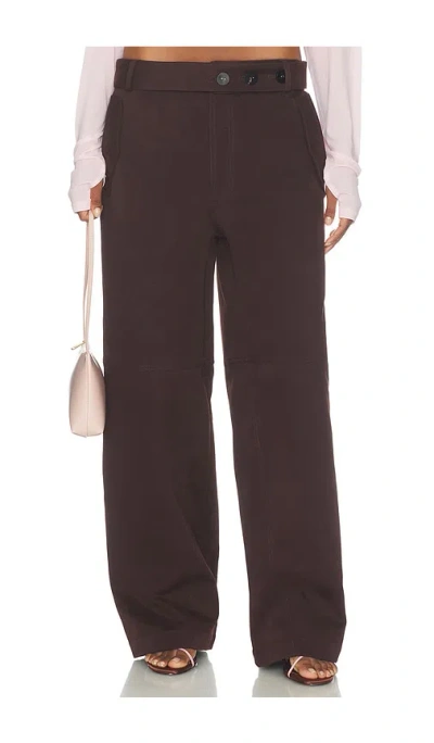 Clea Pablo Trouser In Brown