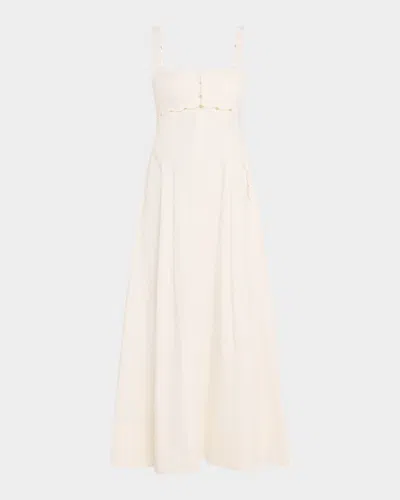 Clea Paola Maxi Dress In White