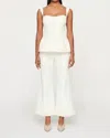 Clea Parker Trouser In Off White In White