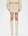 Clea Penn Boucle Mini Skirt In Alabaster