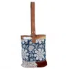 Clea Ray Women's Flower Double Wine Bag In Blue In Blue