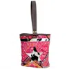 Clea Ray Women's Printed Design Double Wine Bag With Cowhide Star In Pink In Pink