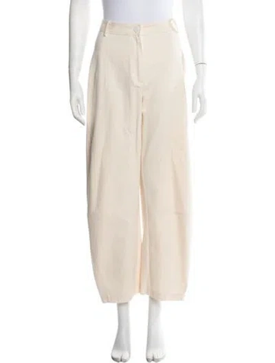 Pre-owned Clea Wide Leg Pants In Neutral