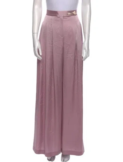 Pre-owned Clea Wide Leg Pants In Purple