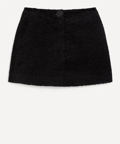 Clea Women's Sabine Embossed Velvet Mini Skirt
