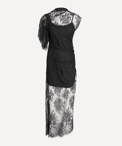 Clea Women's Sequoia Lace Midi Dress In Black