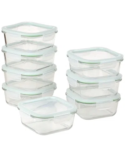 Clean & Healthy 16pc 18oz Premium Quality Glass Storage Container Set With Lid