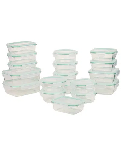 Clean & Healthy 36pc Premium Quality Glass Storage Container Set With Lid