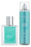 Clean Classic Warm Cotton & Mandarin Fragrance Set In Transparent