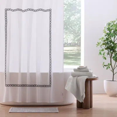Clean Design Home Savoy 400 Thread Count Single Shower Curtain In Gray