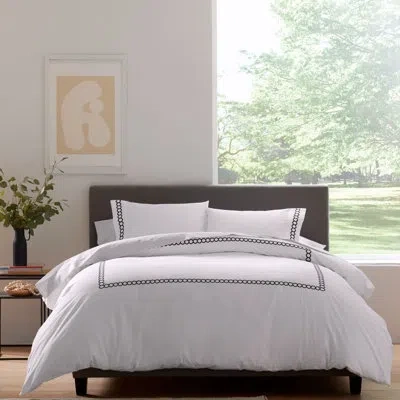 Clean Design Home X Martex 100% Cotton 400 Thread Count Down Alternative Comforter Set In White