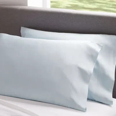 Clean Design Home X Martex Anti Allergen Polyester Lumbar Rectangular Pillow Cover In Blue