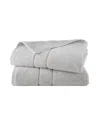 Clean Design Home X Martex Low Lint 2 Pack Supima Cotton Hand Towels In Greyfog