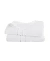 Clean Design Home X Martex Low Lint 2 Pack Supima Cotton Hand Towels In White