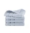 Clean Design Home X Martex Low Lint 4 Pack Supima Cotton Washcloths In Blue