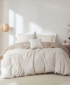 Clean Spaces Dover Oversized Comforter Sets In Natural