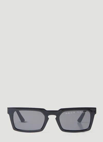 Clean Waves Type 02 Rectangular-frame Parley Ocean Plastic® Sunglasses In Black