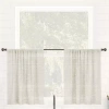 Clean Window Aya 2-pc. Rod Pocket Window Tier In White