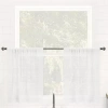 Clean Window Aya 2-pc. Rod Pocket Window Tier In White